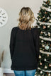 There You Go Again Thermal Notch Top- Black