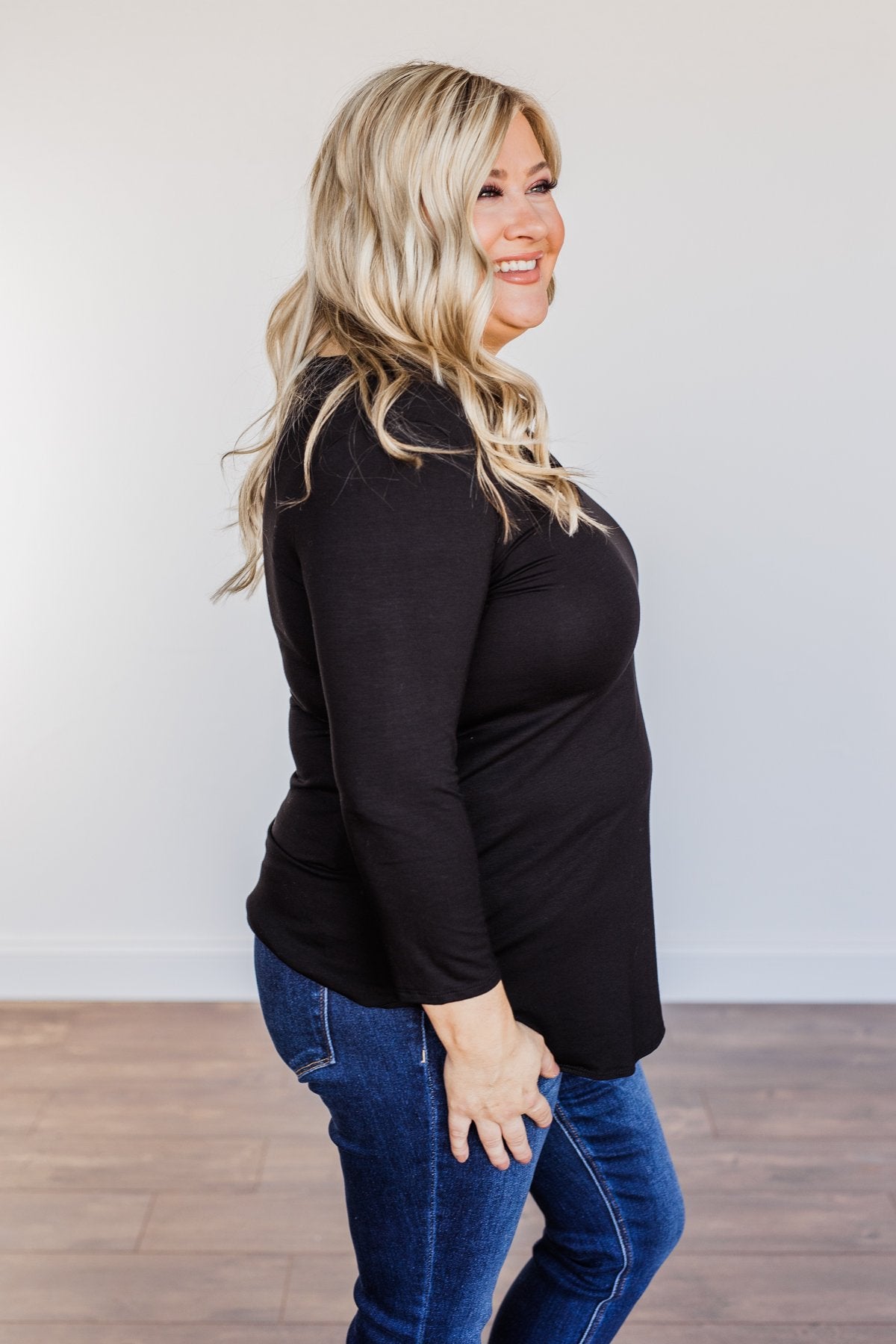Sucker For Love Criss-Cross Top- Black
