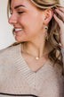 Fashion Icon Tiered Earrings- Gold