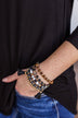 Enchanting Moments Beaded Bracelet Set- Black & Gold
