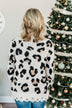 Happier With You Heavy Knit Cardigan- Leopard