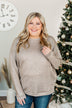 Living In Luxury Shimmer Top- Taupe