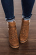 Very G Olivia Lace Up Boot- Tan
