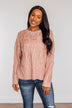 Smile For Me Knit Sweater- Pink