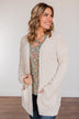 Do What I Want Plush Knit Cardigan- Ivory