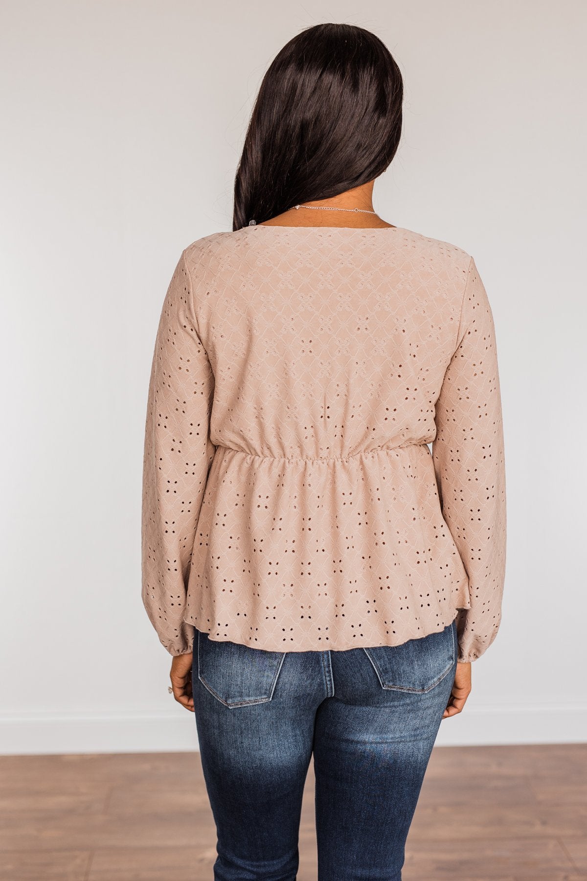 Good Morning Beautiful Babydoll Top- Taupe