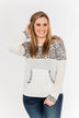 Wishing For More Color Block Pullover Top- Ivory & Grey