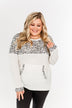 Wishing For More Color Block Pullover Top- Ivory & Grey