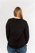 Sail Away With Me Knit Button Top- Black