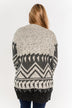 Winter Breeze Heavy Knit Cardigan- Grey & Charcoal