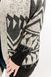 Winter Breeze Heavy Knit Cardigan- Grey & Charcoal