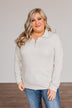 The Coming Season 1/4 Zip Pullover- Ash Grey