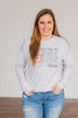 "I Run On Coffee & Christmas Cheer" Graphic Top- Grey