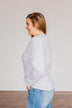 "I Run On Coffee & Christmas Cheer" Graphic Top- Grey