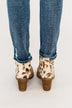 Naughty Monkey Camilyn Booties- Tan & Leopard