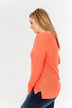 There You Go Again Thermal Notch Top- Coral