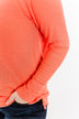 There You Go Again Thermal Notch Top- Coral