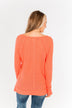 There You Go Again Thermal Notch Top- Coral