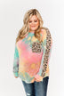 Good Times Ahead Long Sleeve Top- Multi & Leopard