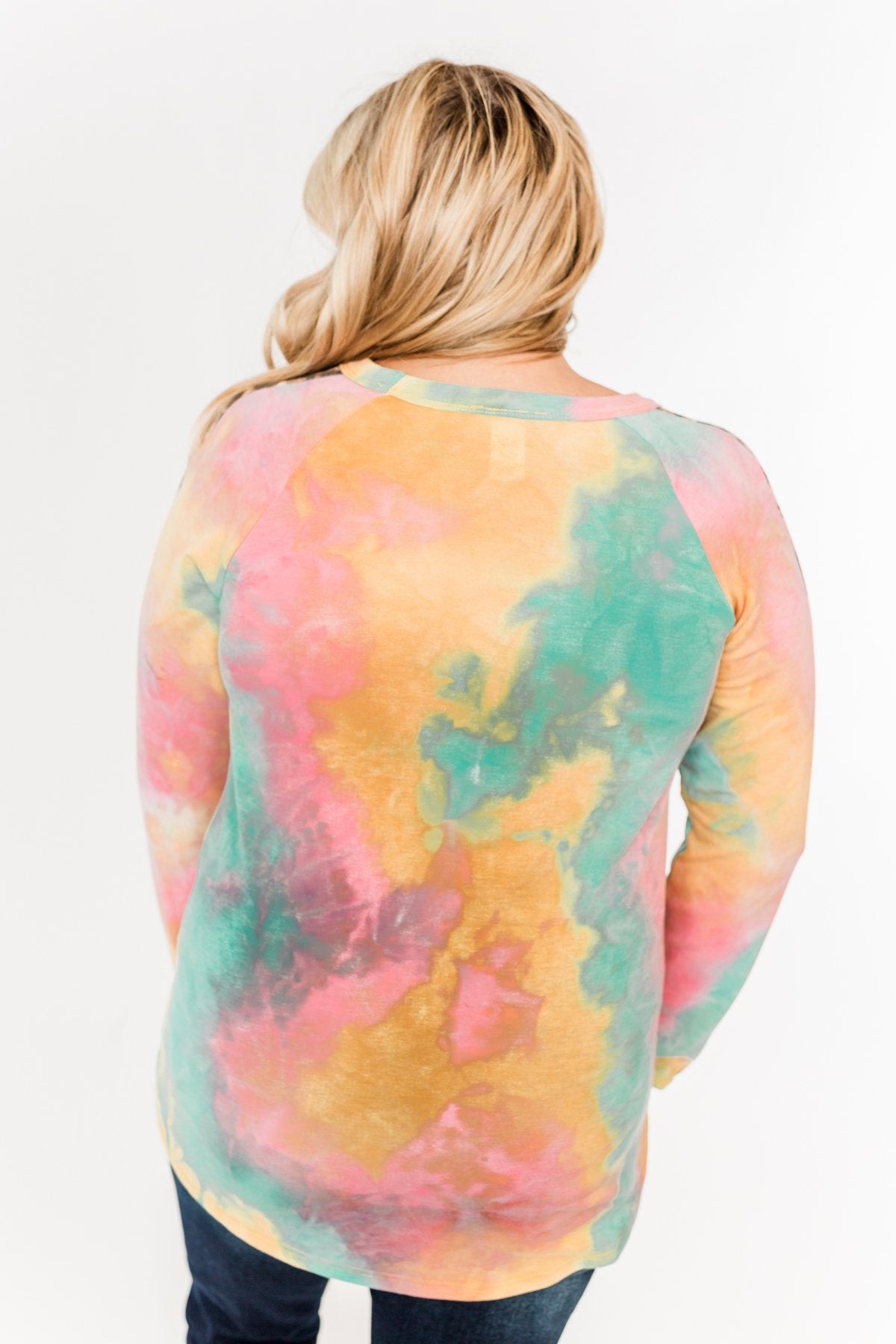 Good Times Ahead Long Sleeve Top- Multi & Leopard