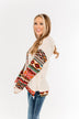 Life Is Beautiful Aztec Knit Hoodie- Light Taupe