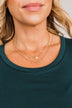 Stars In My Eyes Tiered Necklace- Gold