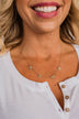 Luxurious Beauty "Mama" Necklace- Gold