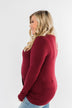 Just The Beginning Criss Cross Top- Burgundy