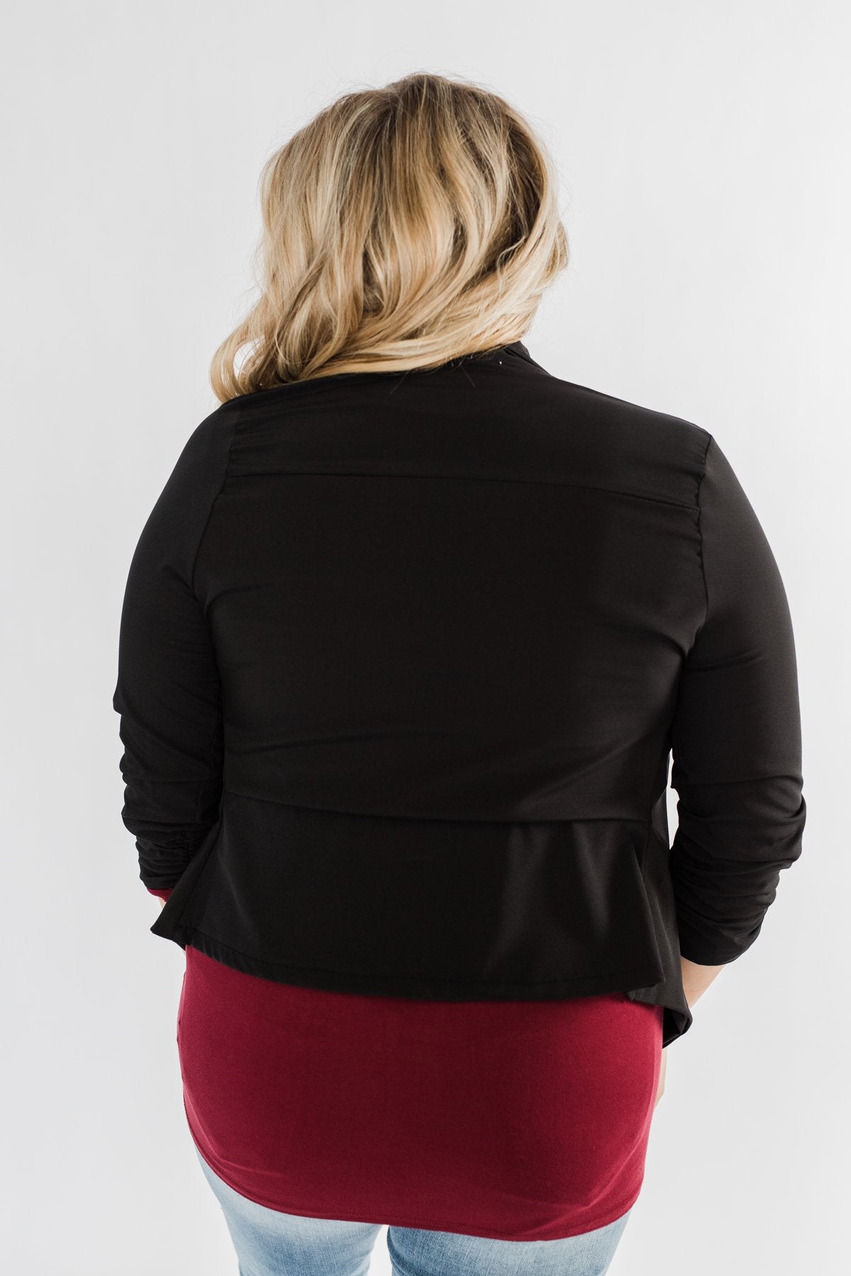 Pretty & Professional Blazer- Black