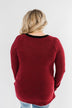 Chasing Dreams Cold Shoulder Top- Burgundy