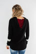 Only A Matter Of Time Hoodie- Black & Burgundy