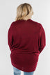 In Your Heart Dolman Cardigan- Burgundy