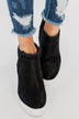 Sugar Glossy Wedges- Black