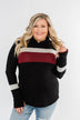 Only A Matter Of Time Hoodie- Black & Burgundy