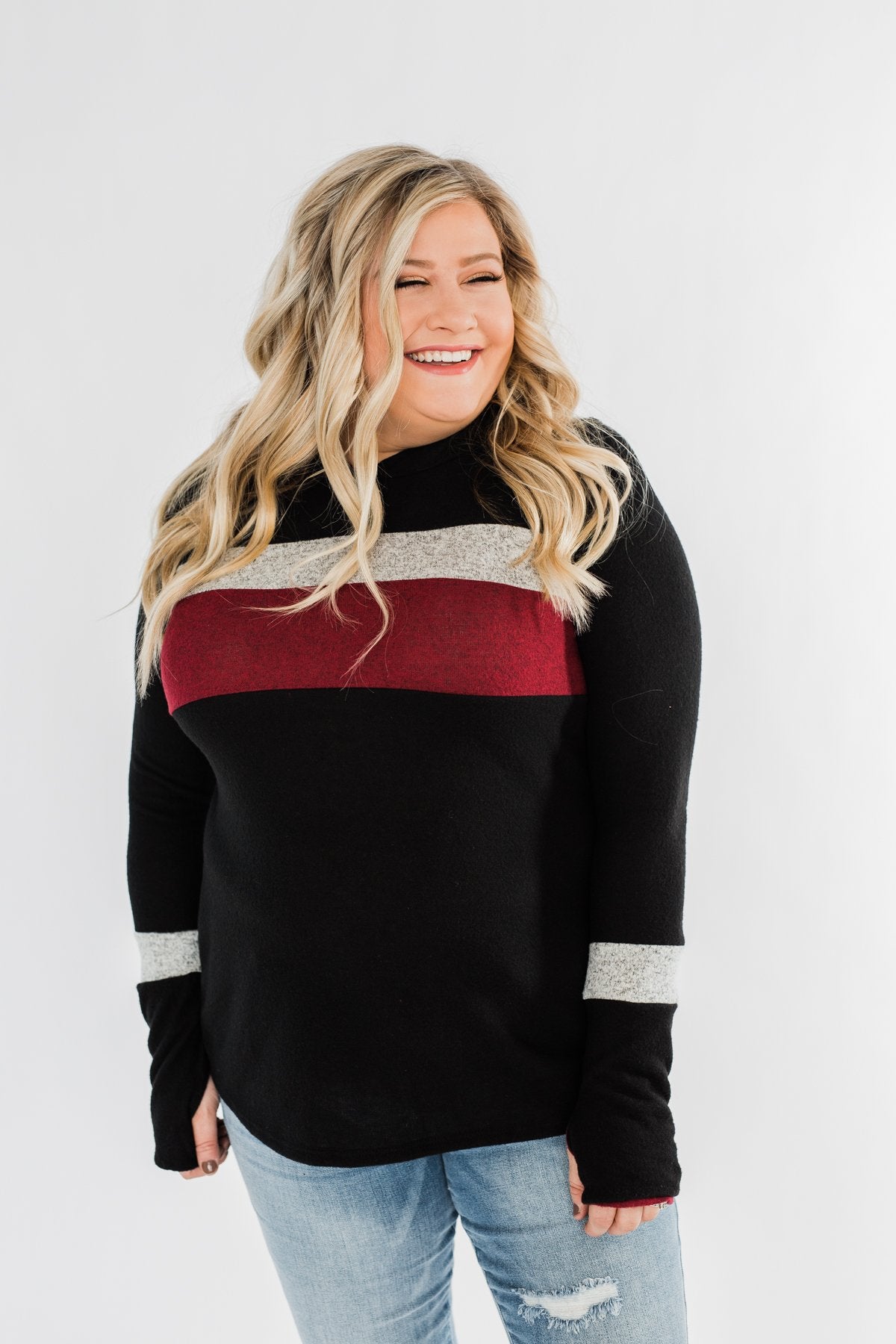Only A Matter Of Time Hoodie- Black & Burgundy