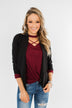 Pretty & Professional Blazer- Black