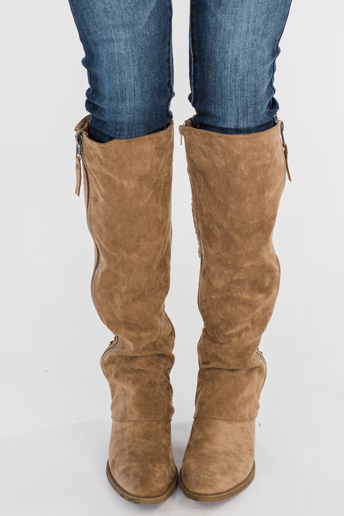Very G Strips Galore Boots- Taupe