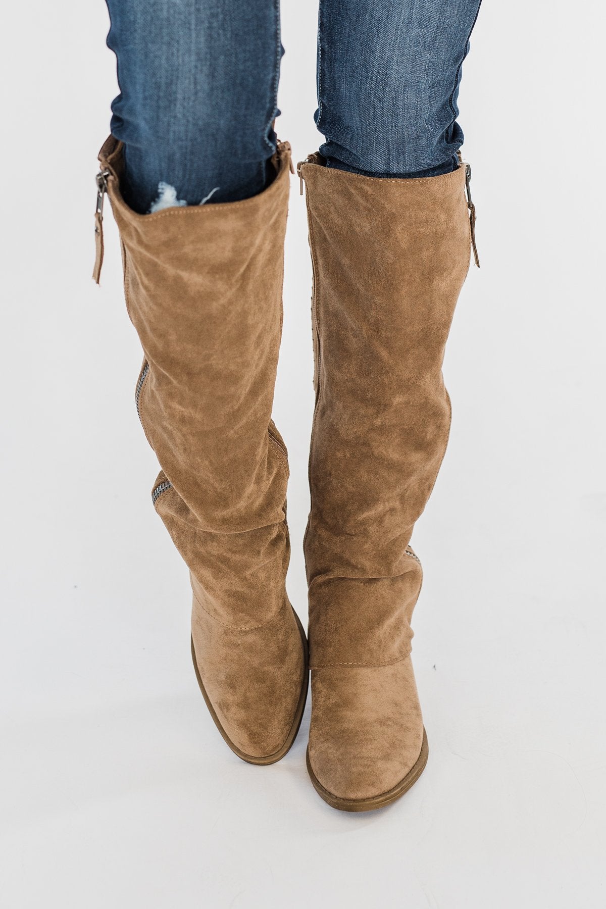Very G Strips Galore Boots- Taupe