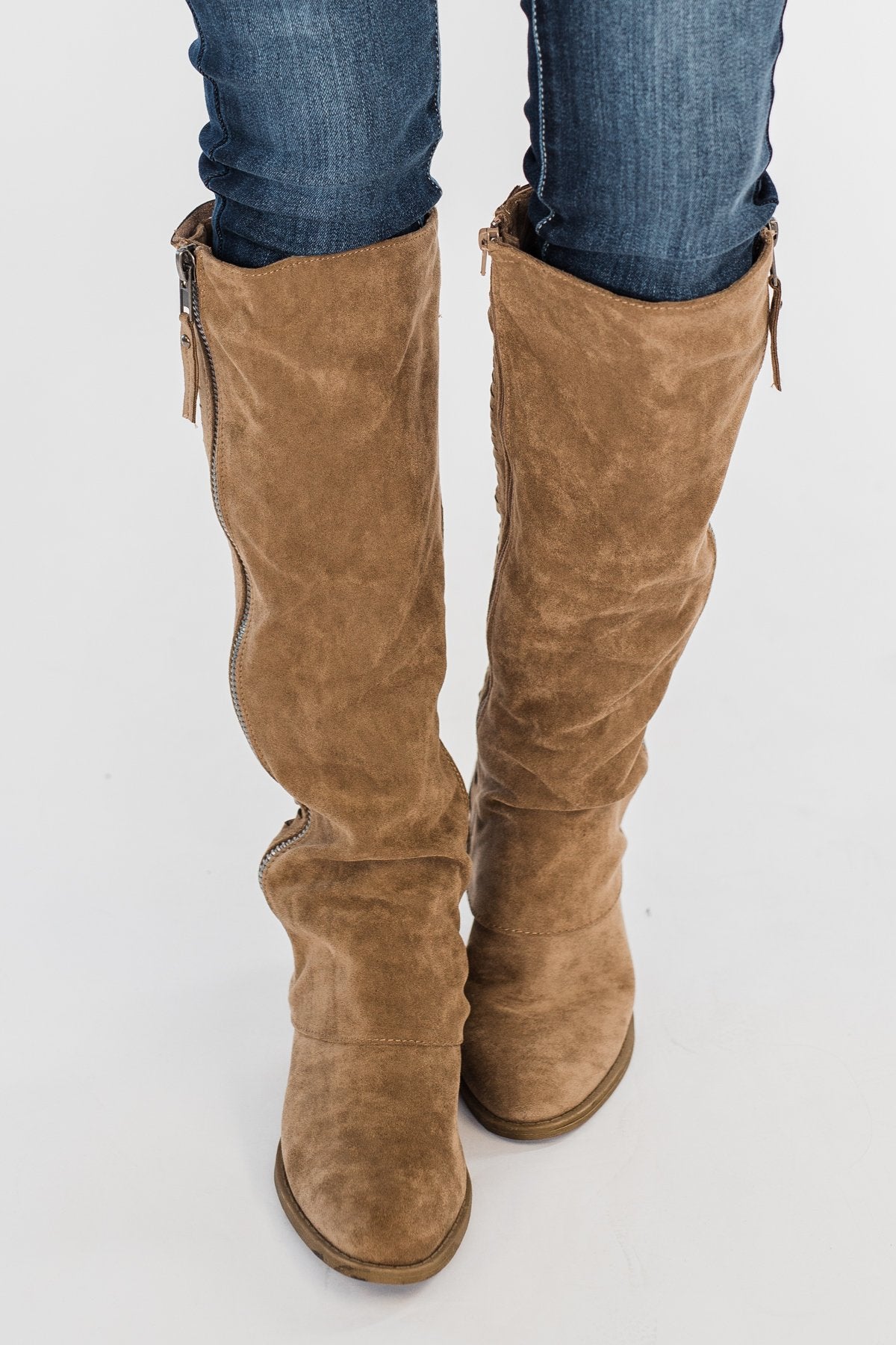 Very G Strips Galore Boots- Taupe