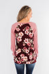 Life With You Floral Top- Mauve Pink & Burgundy