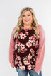 Life With You Floral Top- Mauve Pink & Burgundy