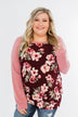 Life With You Floral Top- Mauve Pink & Burgundy