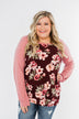 Life With You Floral Top- Mauve Pink & Burgundy