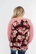 Life With You Floral Top- Mauve Pink & Burgundy