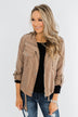 Brisk Morning Lightweight Zip Up Jacket- Mocha