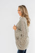 In Your Heart Dolman Cardigan- Heathered Beige