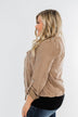 Brisk Morning Lightweight Zip Up Jacket- Mocha