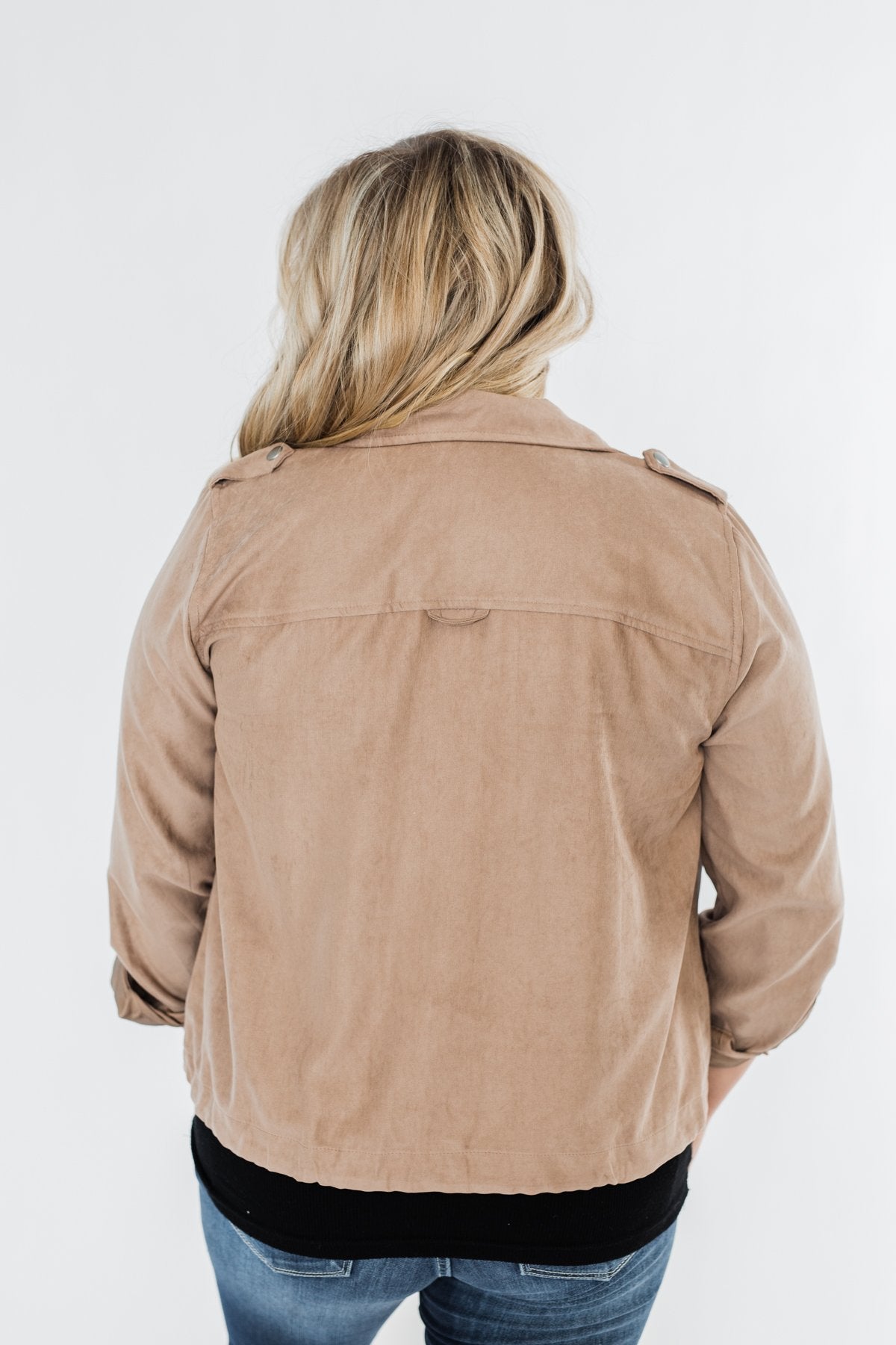 Brisk Morning Lightweight Zip Up Jacket- Mocha