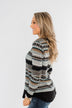 Simply Beautiful Pullover Top- Black & Mint