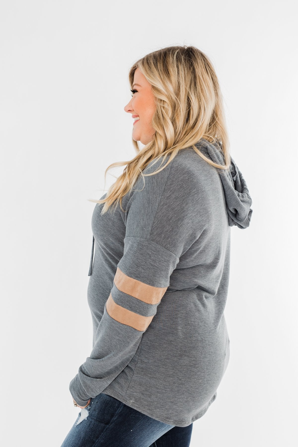 Run Around Town Lightweight Hoodie- Steel Grey